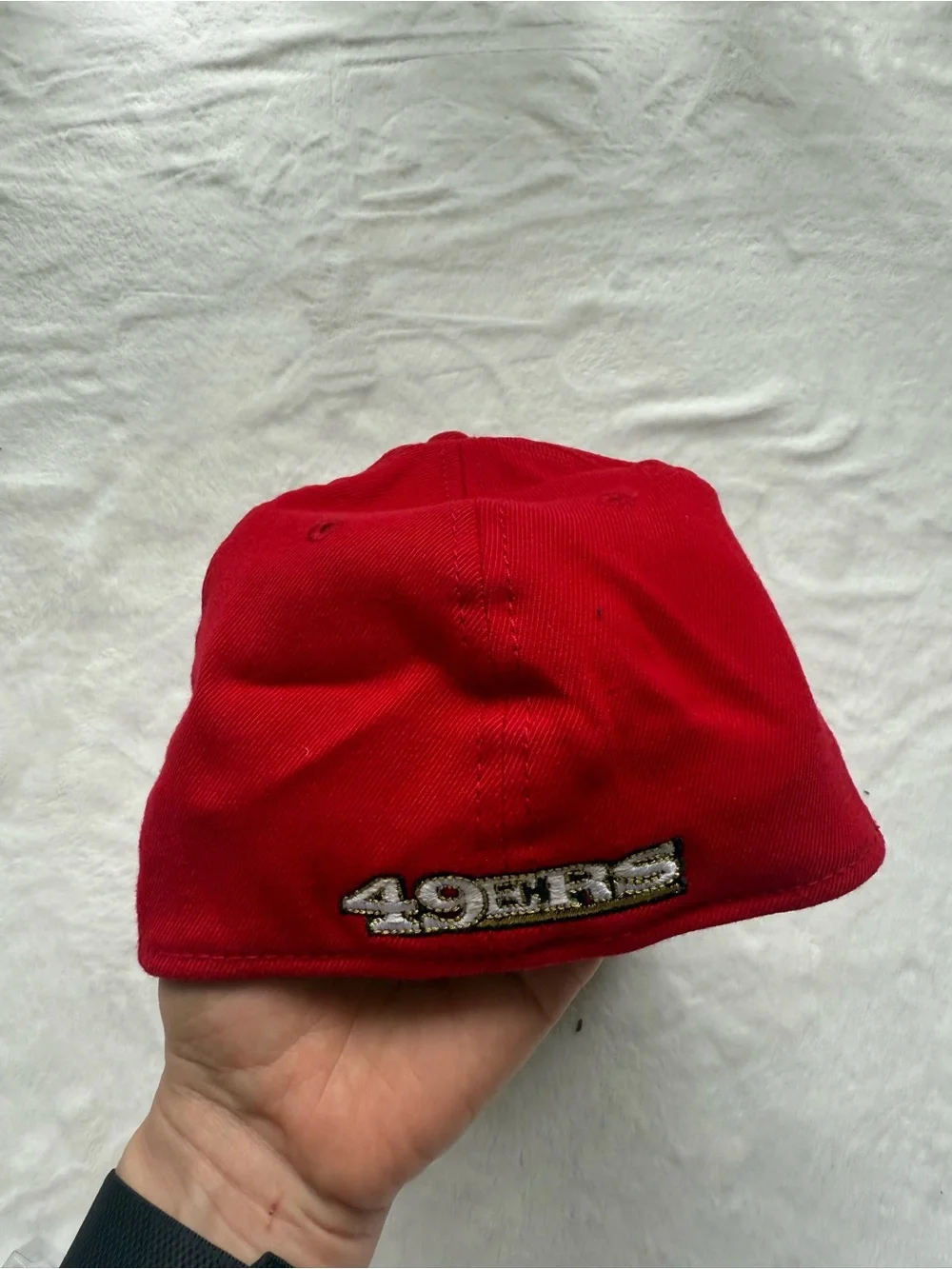 Red SF Baseball Cap and glasses